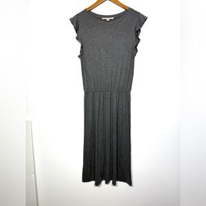 Loft Ruffle Sleeve Jersey Knit Dress